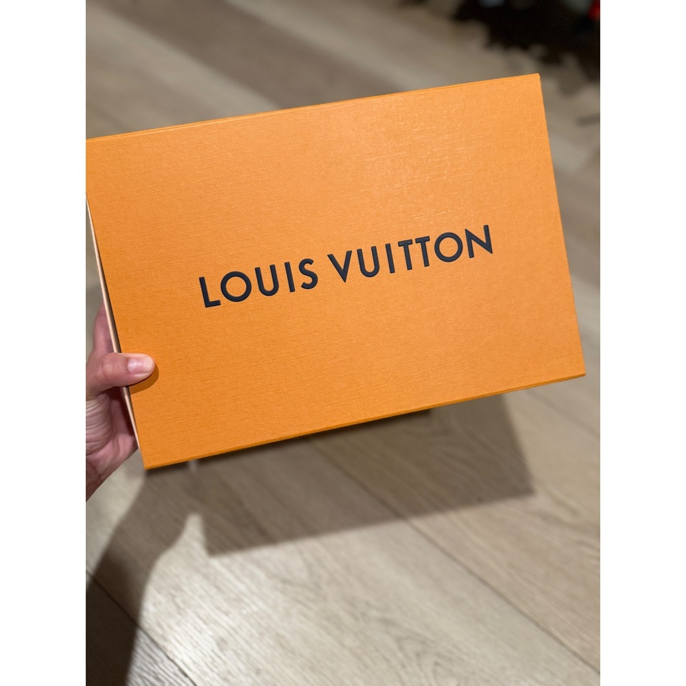 Louis Vuitton Empty Magnetic Collapsible Ladies Shoe Box Storage Box Orange